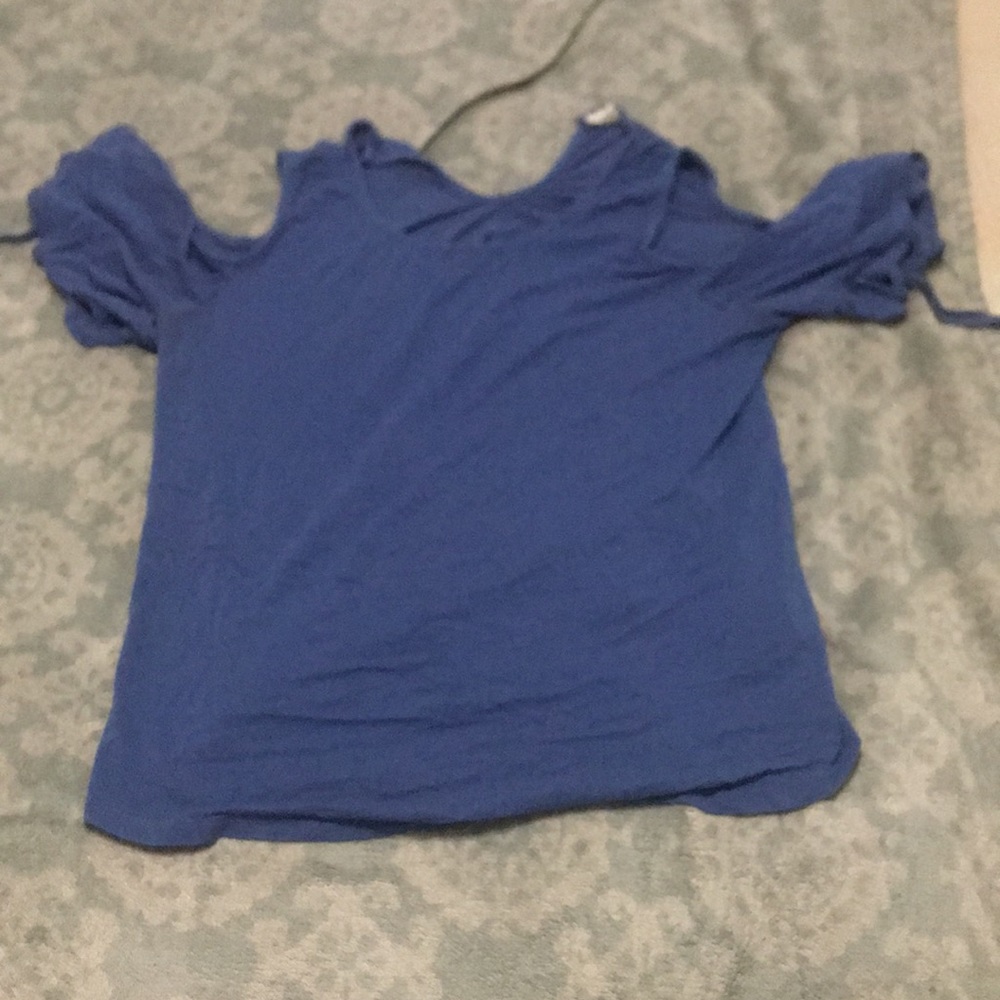 A blue blouse